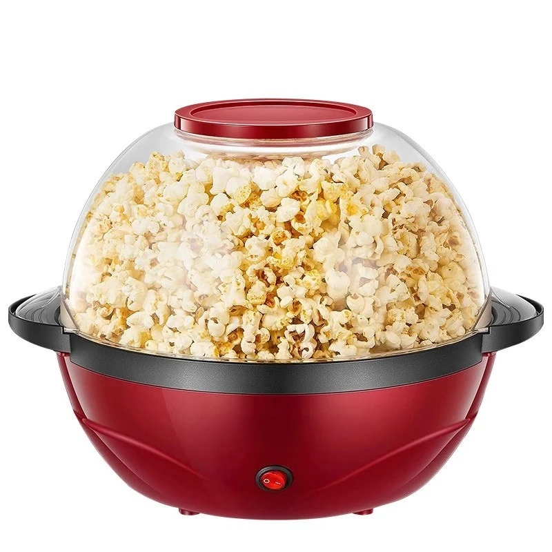 Popcorn Maker Machine, Nonstick Plate, Electric Stirring with Quick-Heat Technology, Cool Touch Handles, Healthy Less Fat, 850W