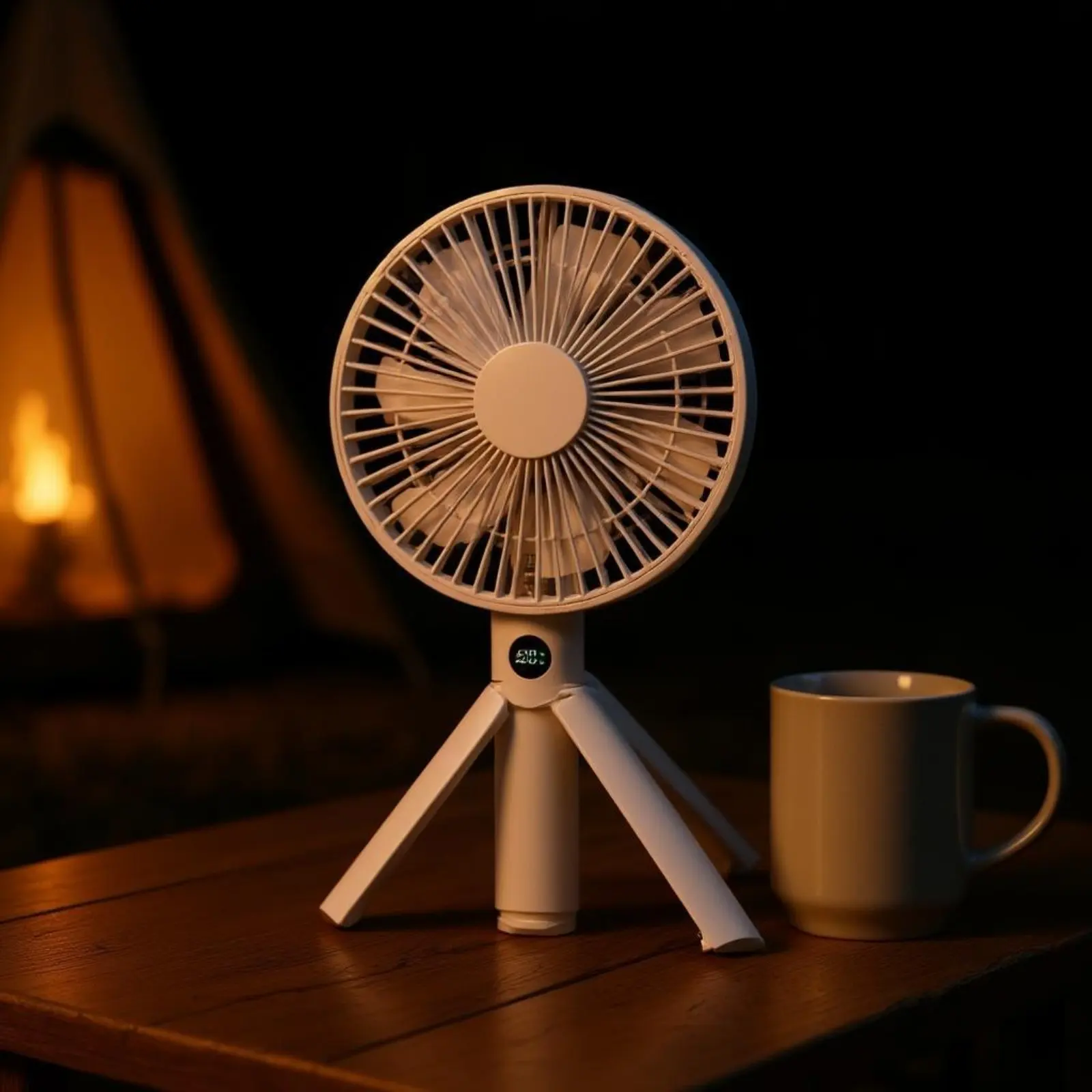 

Camping Fan Lightweight Foldable Handheld Fan Individual Cooling Appliance Quiet Function Multiple Speed Settings Settings