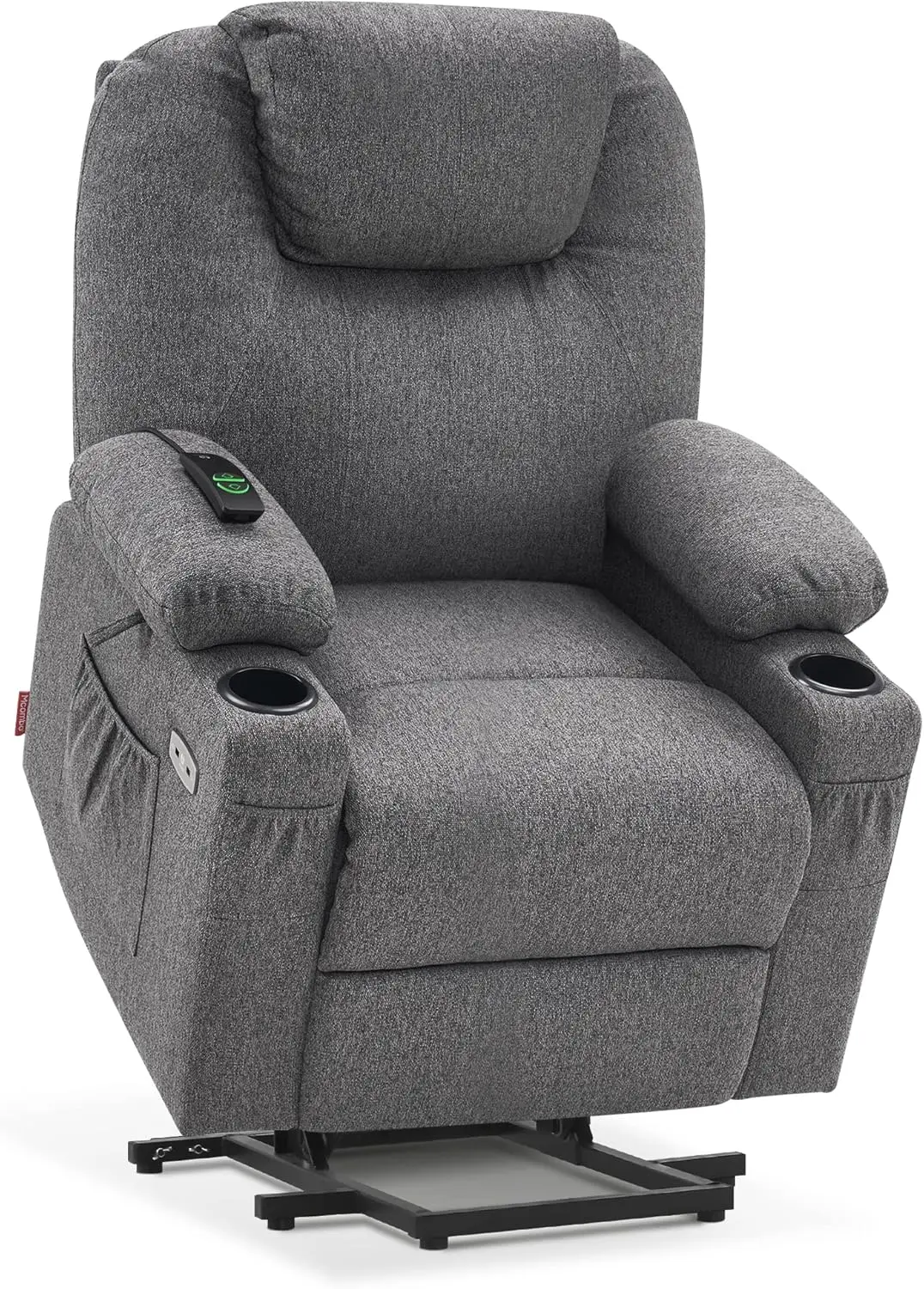 Fauteuil inclinable à levage électrique avec ports USB, petit canapé chauffant pour petit Elmain3 positions, porte-gobelets