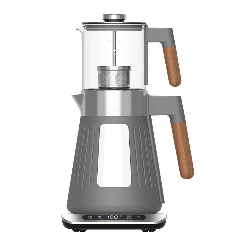 2,7 l doppelwandiger Wasserkocher aus türkischem Glas, tragbare Kaffee- und Teebereiter,