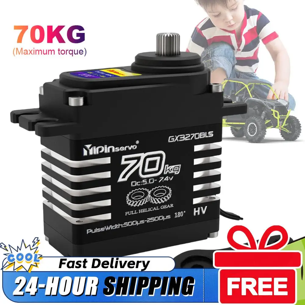 

Цифровой бесщеточный серводвигатель 70 кг, водонепроницаемый, с полностью металлическим редуктором из нержавеющей стали, для радиоуправляемых моделей автомобилей, лодок, самолетов, вертолетов масштабов 1/8, 1/10, 1/12