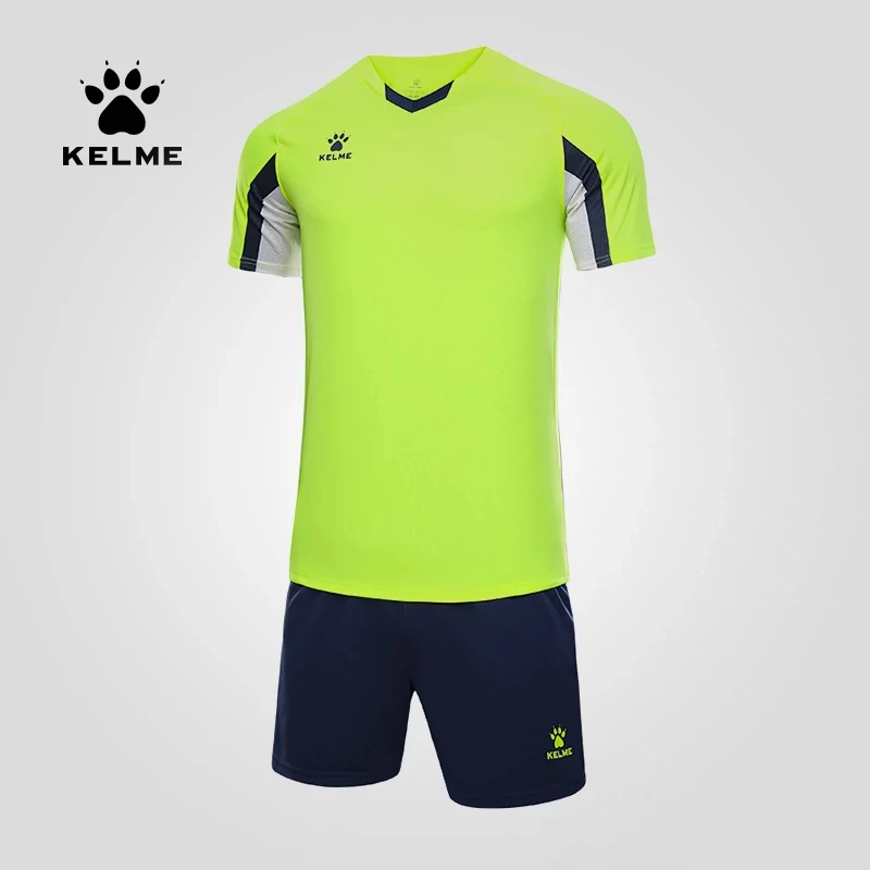 KELEM Men\'s Professional Jersey Football Shirt Breathable Sweat-absorbing T-shirt Shorts Sportswear Customized Football Uniforms