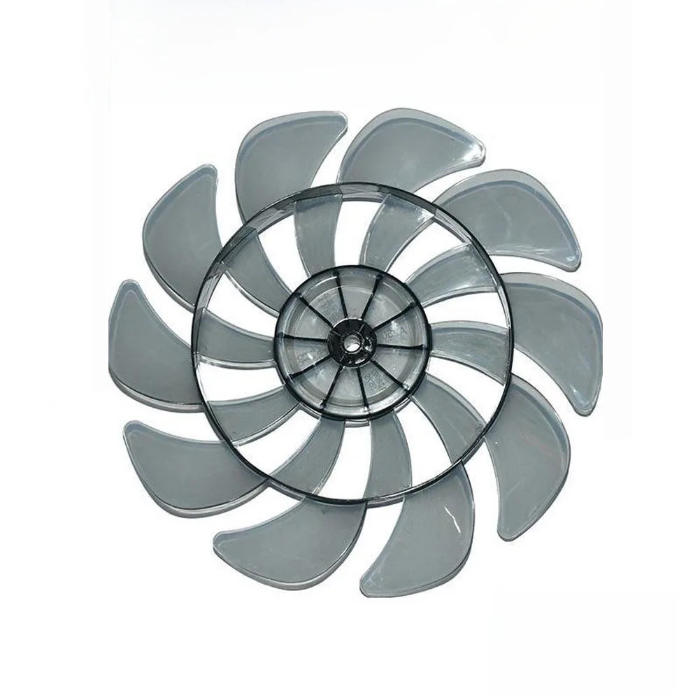 Grey PP Plastic Fan For Blades 250mm 290mm For Meiling Changhong 10 12 Inch Table Floor Stand Quiet Low Noise Replacement Parts