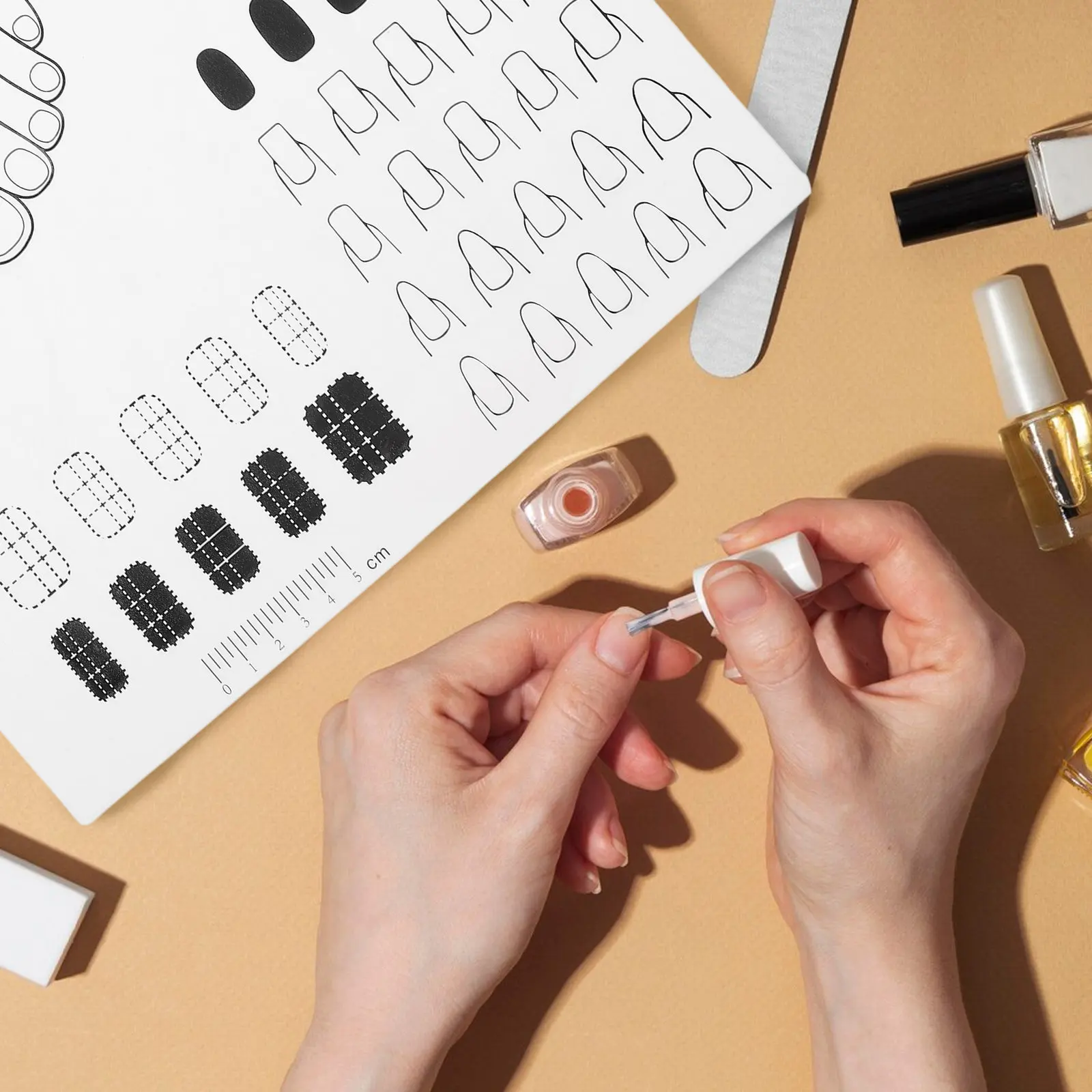 Large Soft Silicone Nail Practice Mat for Color Blending Transfer Nail Art Design Practice Professional Grade Reusable Manicure