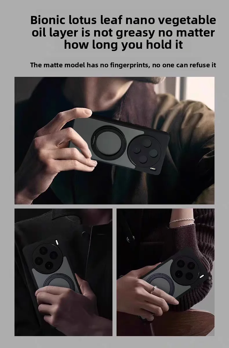 VIVO X300 Pro用ケース ハードケース リングスタンド付き マグネット式保護バックカバーケース VIVO X300 X200 Pro Mini X200 Ultra用シェル