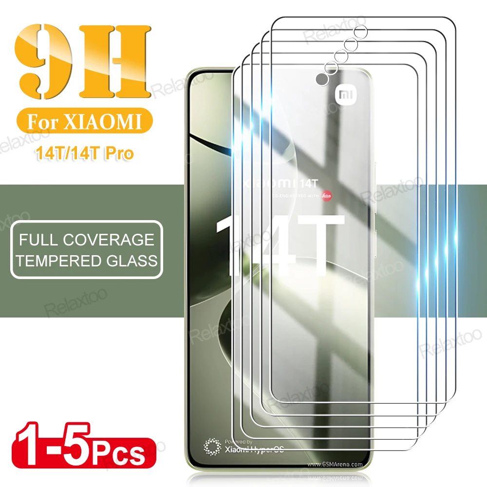 1-5Pcs Case Tempered Glass For Xiaomi 14T Pro 2024 6.67 inches Xiaomi14T Mi 14 T 14Tpro Mi14T Protective Film Xiami Xaomi Xiomi