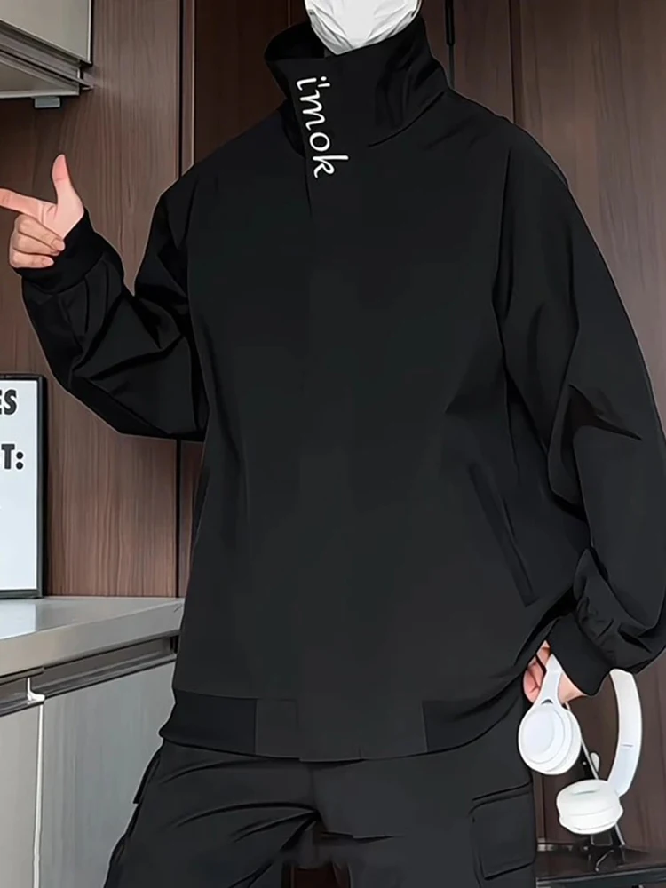 Black Samurai Soft  Jacket Men's Spring High-End Embroidered Outerwear American Three-Proof Pilot Jacket Stylish Handsome