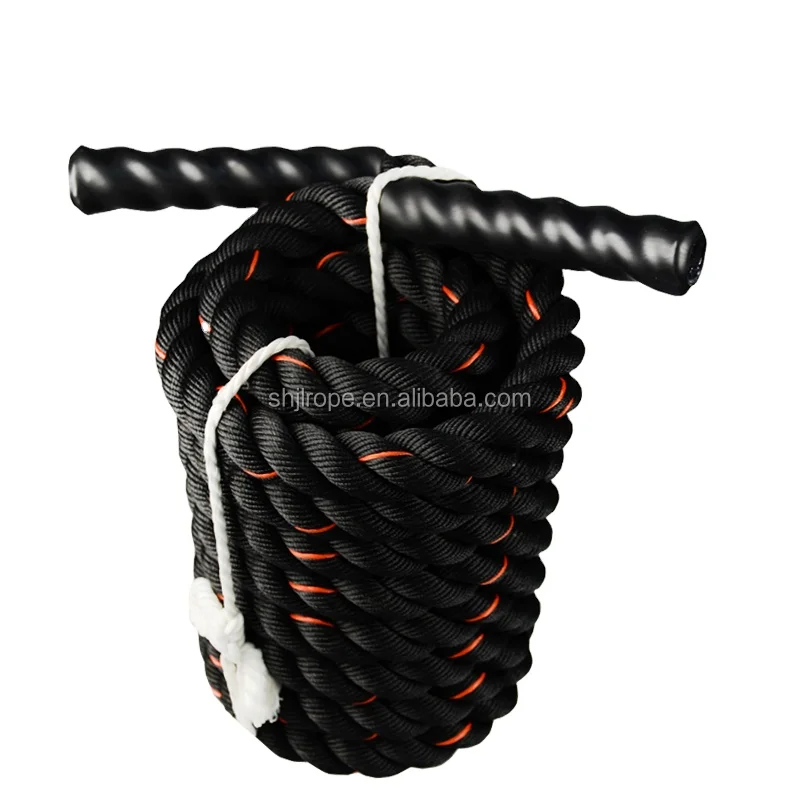 1.5 Inch 30ft 40ft Cross Fit Gym Vechten Apparatuur Polydacron Commerciële Battle Rope voor Oefening Fitness
