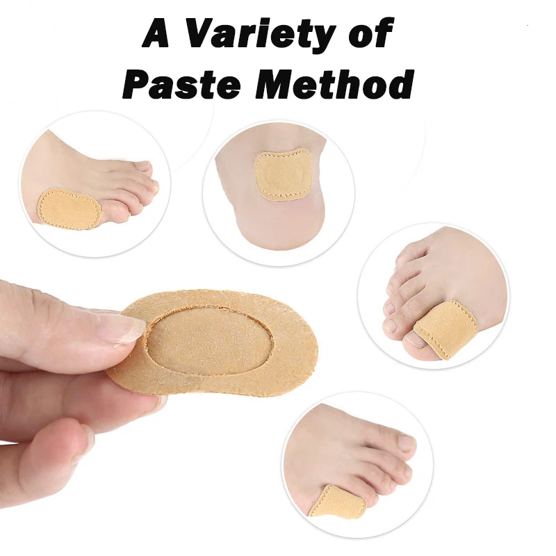 Pexmen 6Pcs/Sheet Bunion Cushion Pads Strong Adhesive Foot Protectors for Callous Corn Blister of Toes or Heel Feet Care Tool