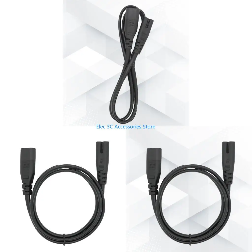 Y51A IEC C7 to C8 Power Adapters Cable For Equipment 2x0.75mm² Coppers Cores