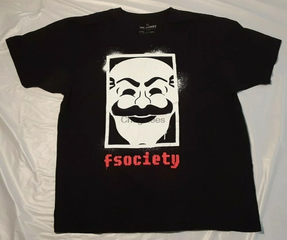 Mr. Robot FSociety T Shirt (Size- XL) Loot Crate Exclusive Rami Malek