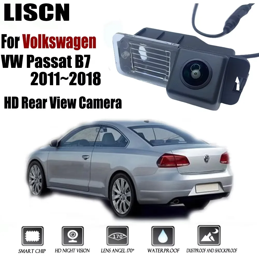 For Volkswagen VW Passat B7 2011~2018 2013 2015 2016 2017 Rearview Camera Night Vision Reverse Backup Camera/License Plate Camer