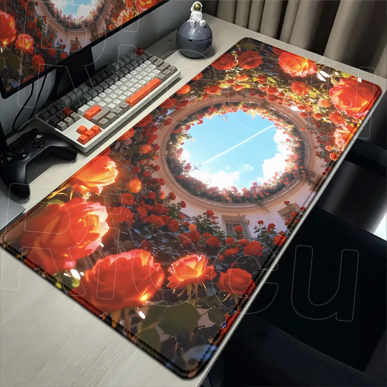 

Kawaii Anime Scenery Pretty Flower Mouse Pad Gamer Large Computer PC Cute Mousepad Carpet Gaming Accessories Keyboard Desk Mat