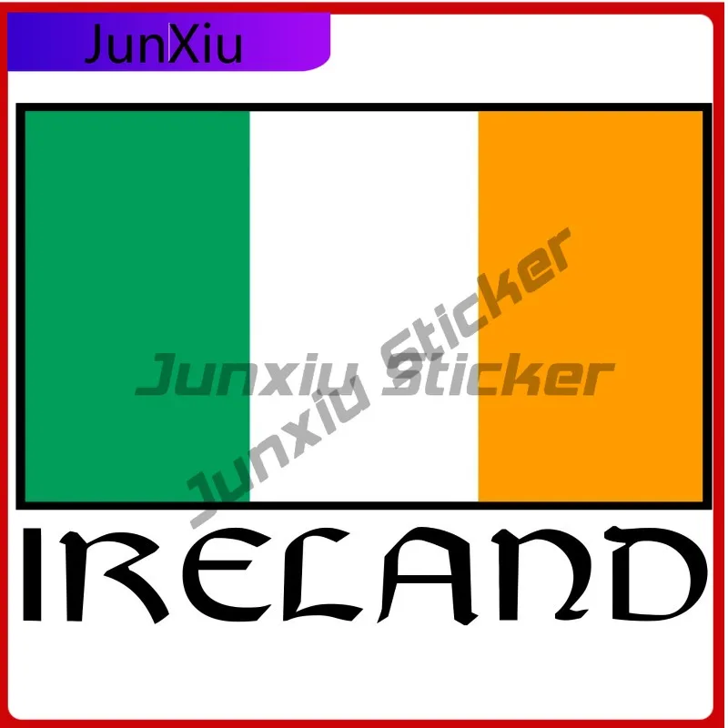 

IRELAND FLAG VINYL Funny Boat UV Resistant Sticker DECAL GRAPHIC CAR VAN Imac LAPTOP STICKER Waterproof UV Resistant UV