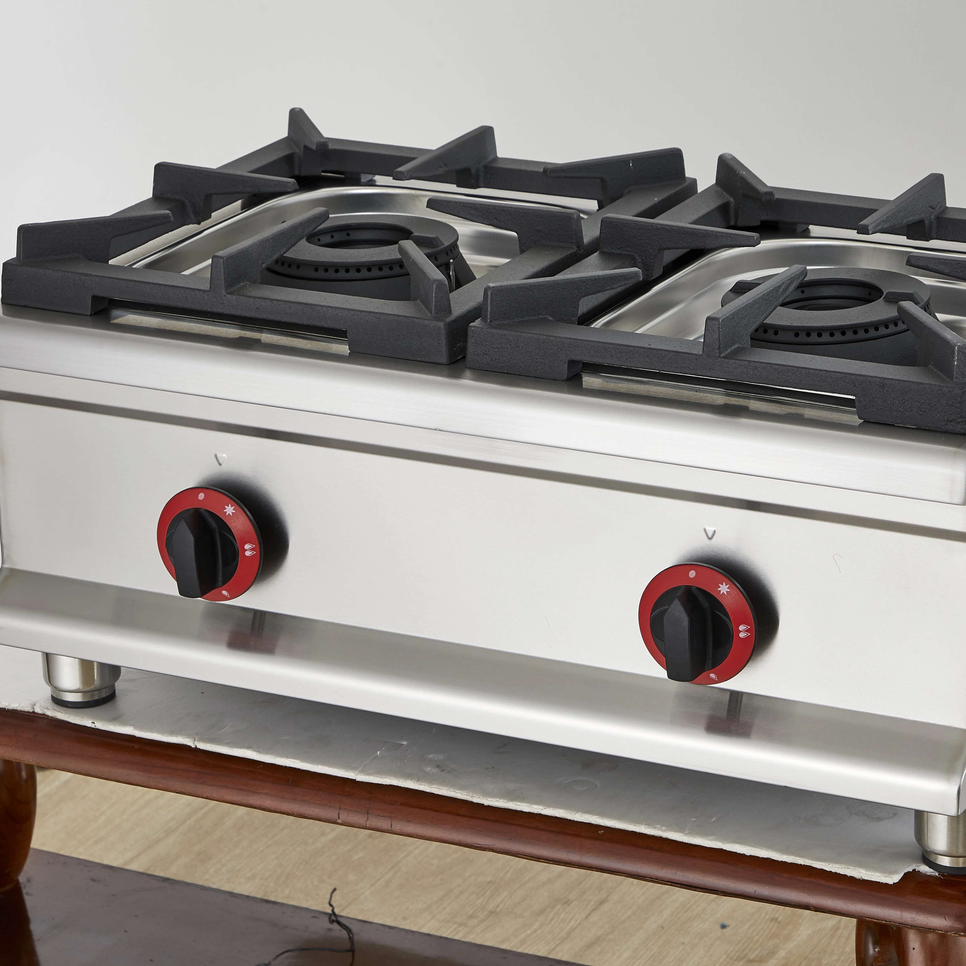 

Commercial Hotel Restaurant 2 Burner Gas Stove Table Top/2 Burner Cooking Stove Stainless Steel