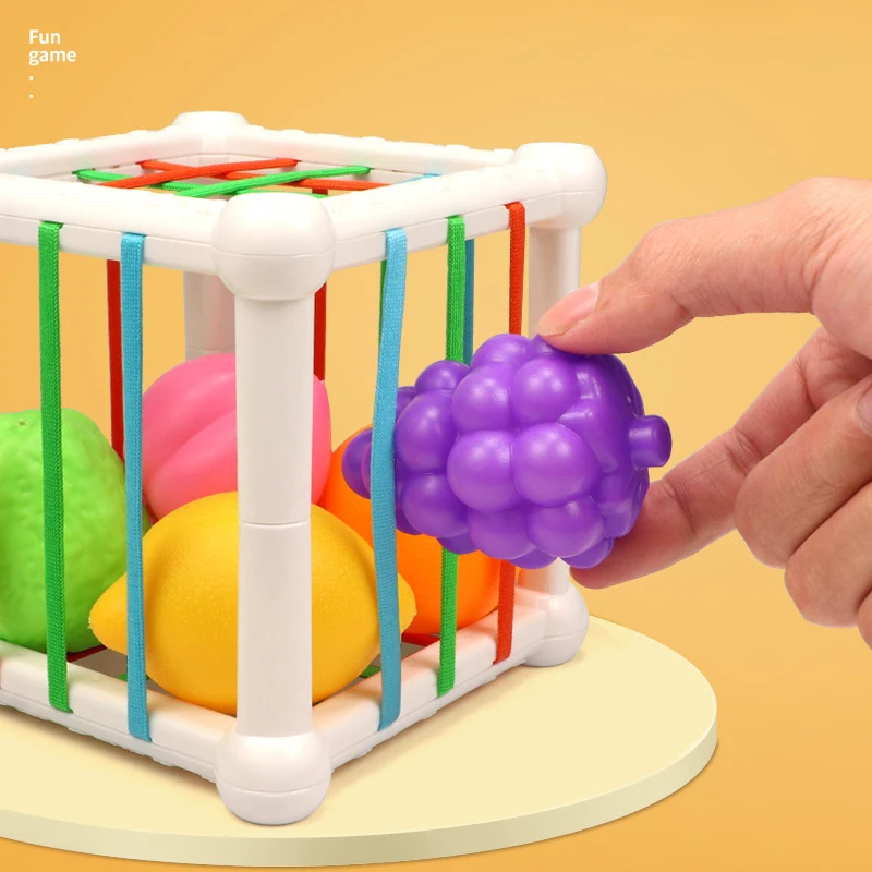 ของเล่นเด็ก7ชิ้นรูปทรงลูกบาศก์เพื่อการศึกษาจับคู่ของเล่นการเรียนรู้ซ้อนเกมการศึกษา