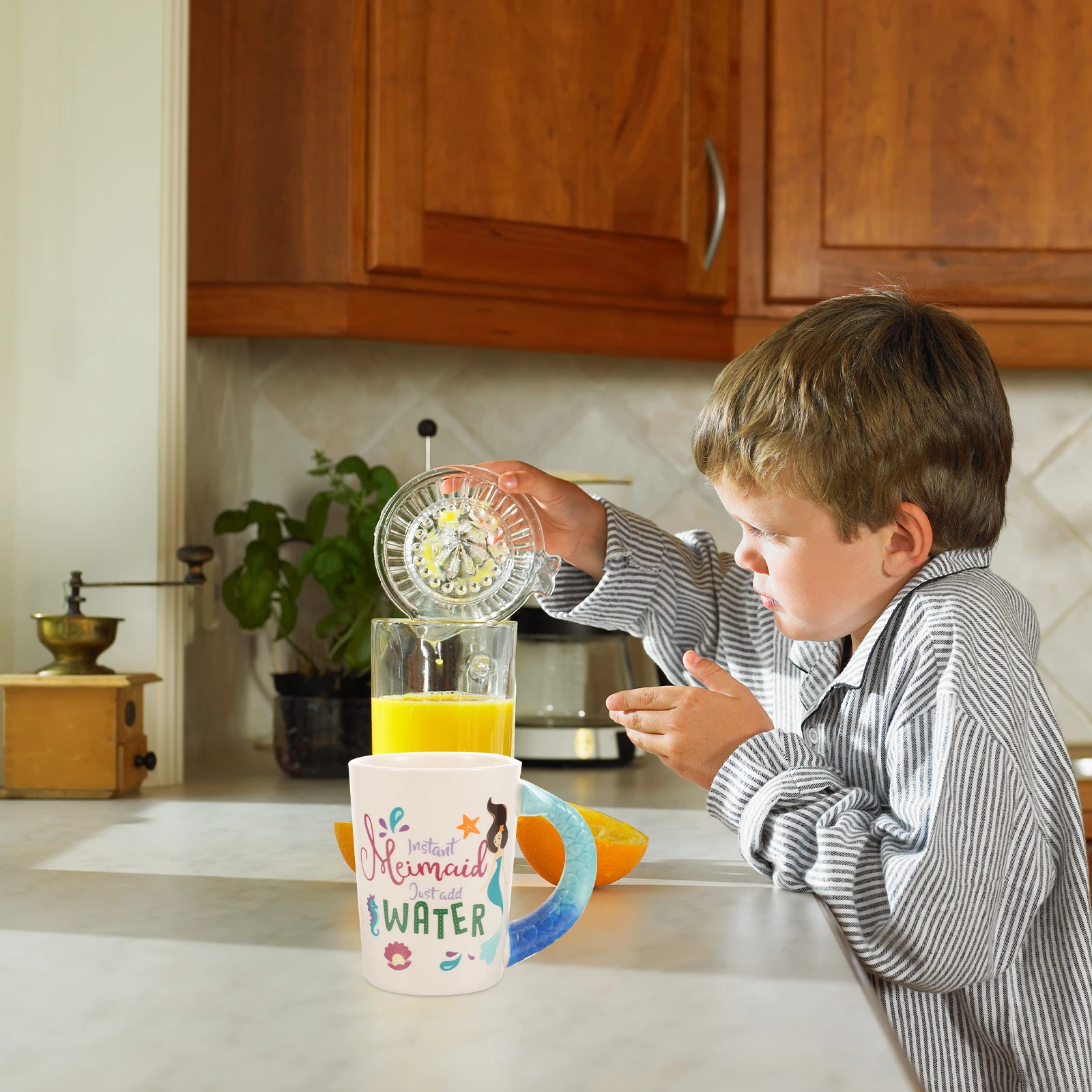 

400ml Mermaid Ceramic Coffee Mug Cute Kawaii Tea Cup for Home Office Unique Design Drinkware Funny Coffee Mug Funny Tea Cup