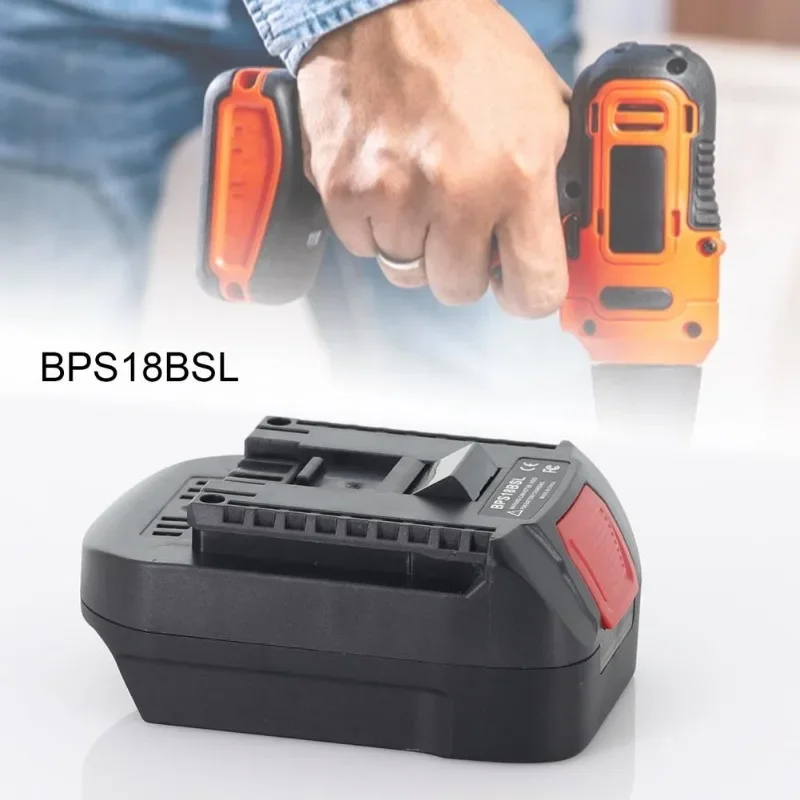 BPS18BSL Battery Adapter Converter for Bosch 18V Lithium-ion Power Tool for Stanley/Porter-Cable/Black&Decker 20V Li-ion Battery