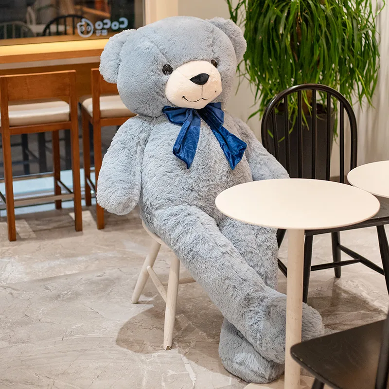 

Cute High Quality Teddy Bear Plush Stuffed Toys Doll Bow Tie Decorative Fabric Comfortable Girlfriend Sleep Pillow Sofa Cushion