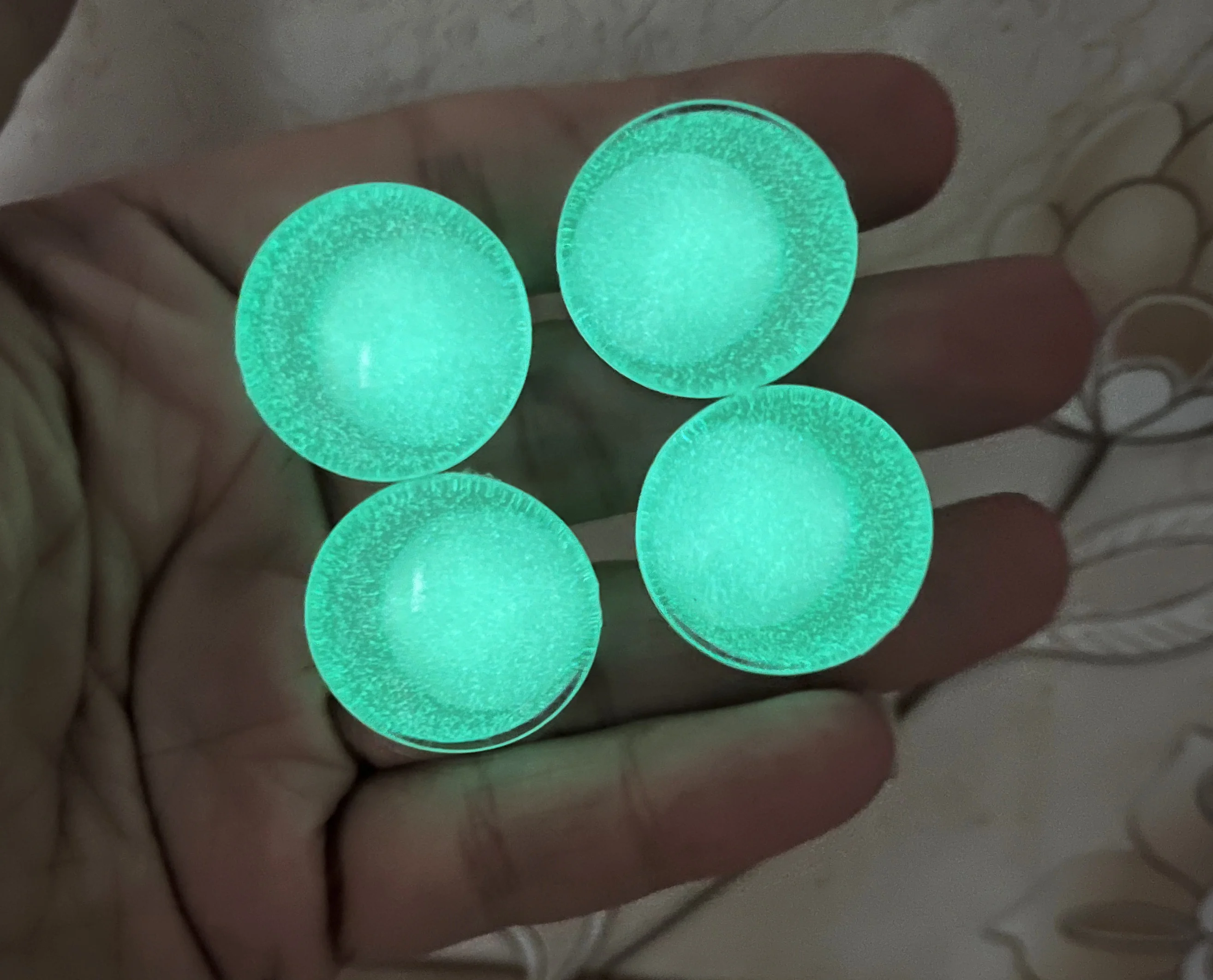 10 Paar Leuchtende Pupillenaugen 20MM 25mm 30mm 3D Komische Runde Glitzer-Spielzeugaugen mit Leuchtscheibe und Hartem Unterlegscheibe – Detail 4