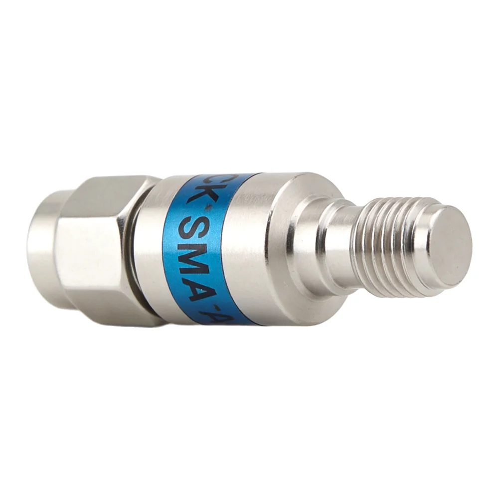 1PC DC 6GHz 2W SMA-JK Ternary Alloy Straightener 50 Ohm Barrier Tri-element Alloy Straightener For SMA DC Block Instrument Parts