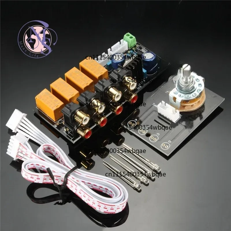 ZOCI-FOR-HiFi Lossless Audio 4 Pairs RCA Input Signal Selector Switcher Splitter for Preamp Amplifier