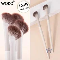 Fan Sector Nose Shadow Brush Angled Nose Alar Contour Smudge Highlighting Shadow Makeup Brushes Sickle Goat Hair Make up Brush