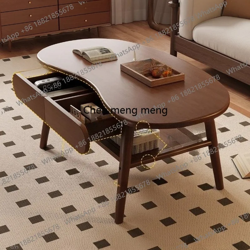 Antique Writing Side Table Italian Standing Drawers Transform Coffee Table Organizer Designer Kaffee Tische Patio Furniture