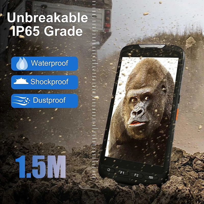 Terminale portatile Android 11 da 5 pollici PDA 2D Zebra Scanner di codici a barre IP65 Robusta gestione inventario Raccolta dati NFC