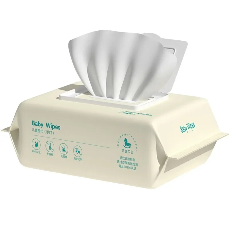 مناديل مبللة سميكة لليدين والفم للأطفال - مناديل تنظيف محمولة متخصصة للرضع مناديل أطفال لطيفة وآمنة للاستعمال مرة واحدة #5