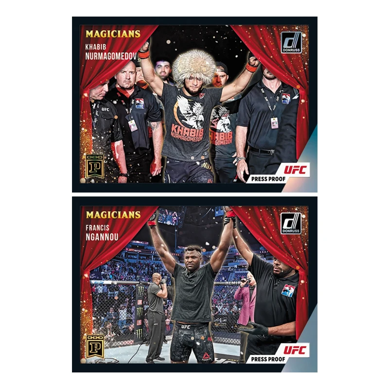 Amanda Nunes Khabib Nurmagomedov Conor Mcgregor Panini Donruss UFC Series Diy Homemade Collection Flash Card Toys Gift - view 2