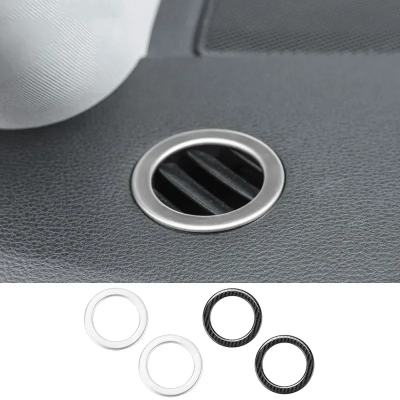 

Car Dashboard Air Conditioning Outlet Circle Sticker Trim Decoration For Mercedes Benz E Class W212 2009-15 AC Vent Accessories