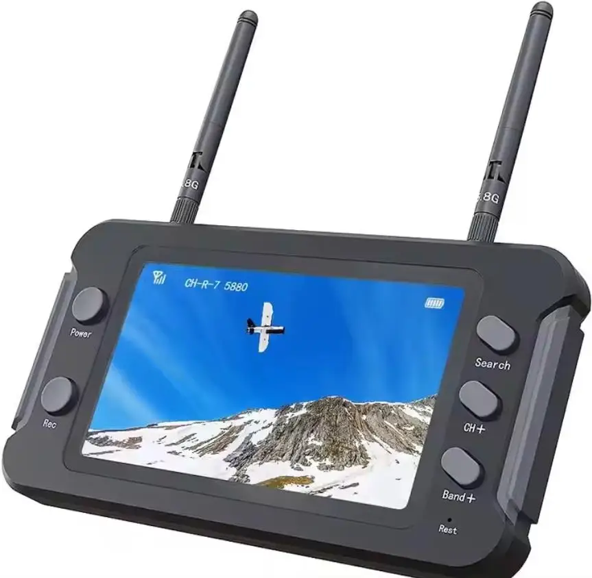 5.8G FPV Monitor With DVR 40CH 4.3 Inch LCD Display 16:9 NTSC/PAL Auto Search Video Record For RC FPV Drone Quadcopter