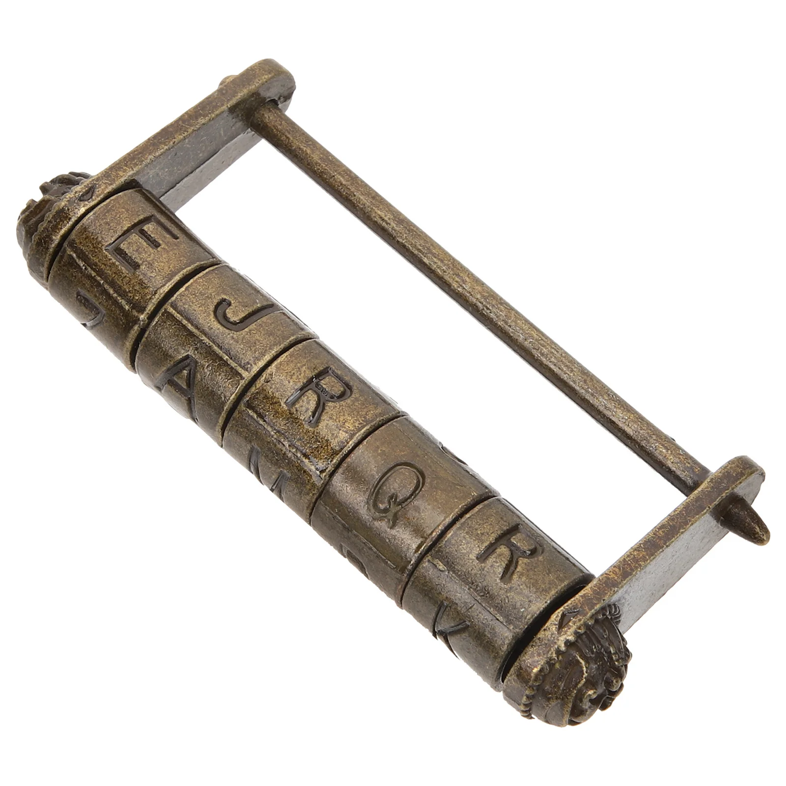 Vintage Word Retro Chinese Style Password Lock For Jewelry Box Cabinet Drawer Engraved Metal Padlock Security Lock