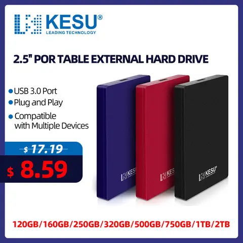 External Hard Drive 2.5 Inch KESU