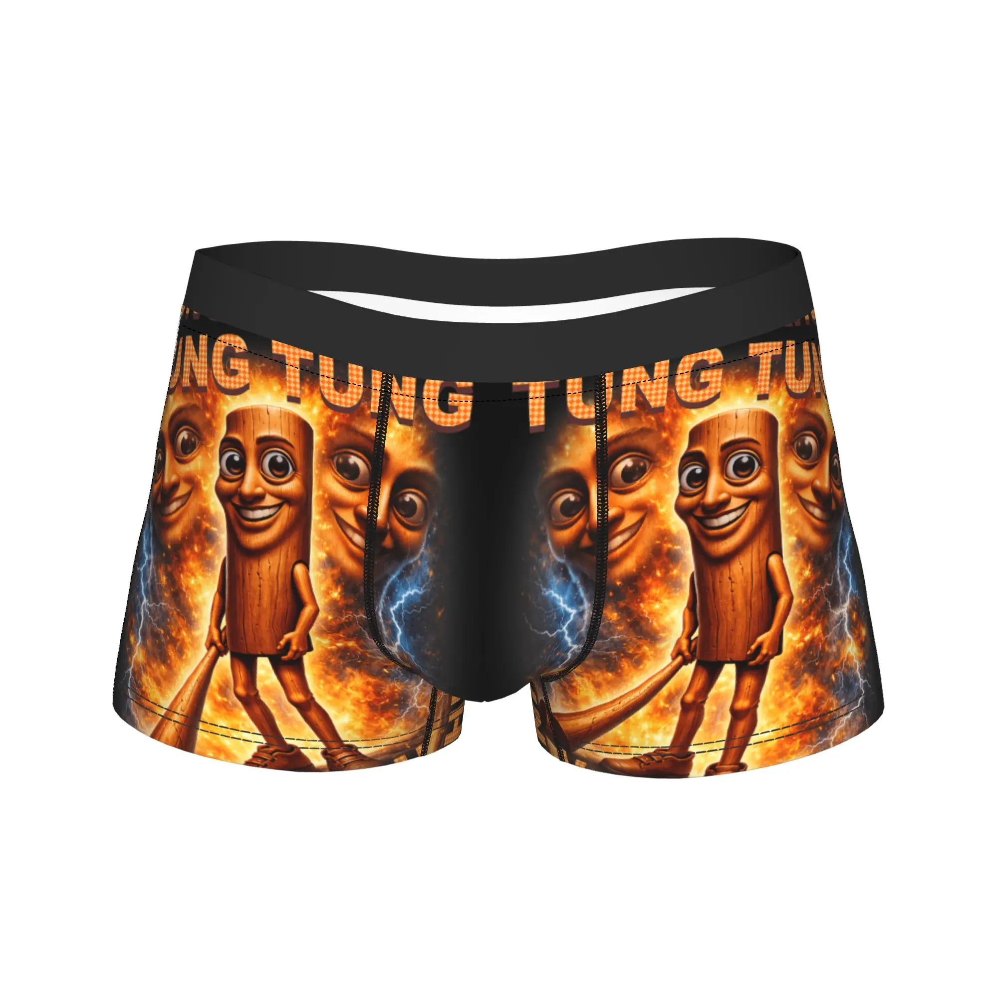Tung Tung Tung Sahur is Calling Italian Brainrot Shorts Briefs  Underwear Trenky Males Sexy Soft Trunk Custom Plus Size Panties
