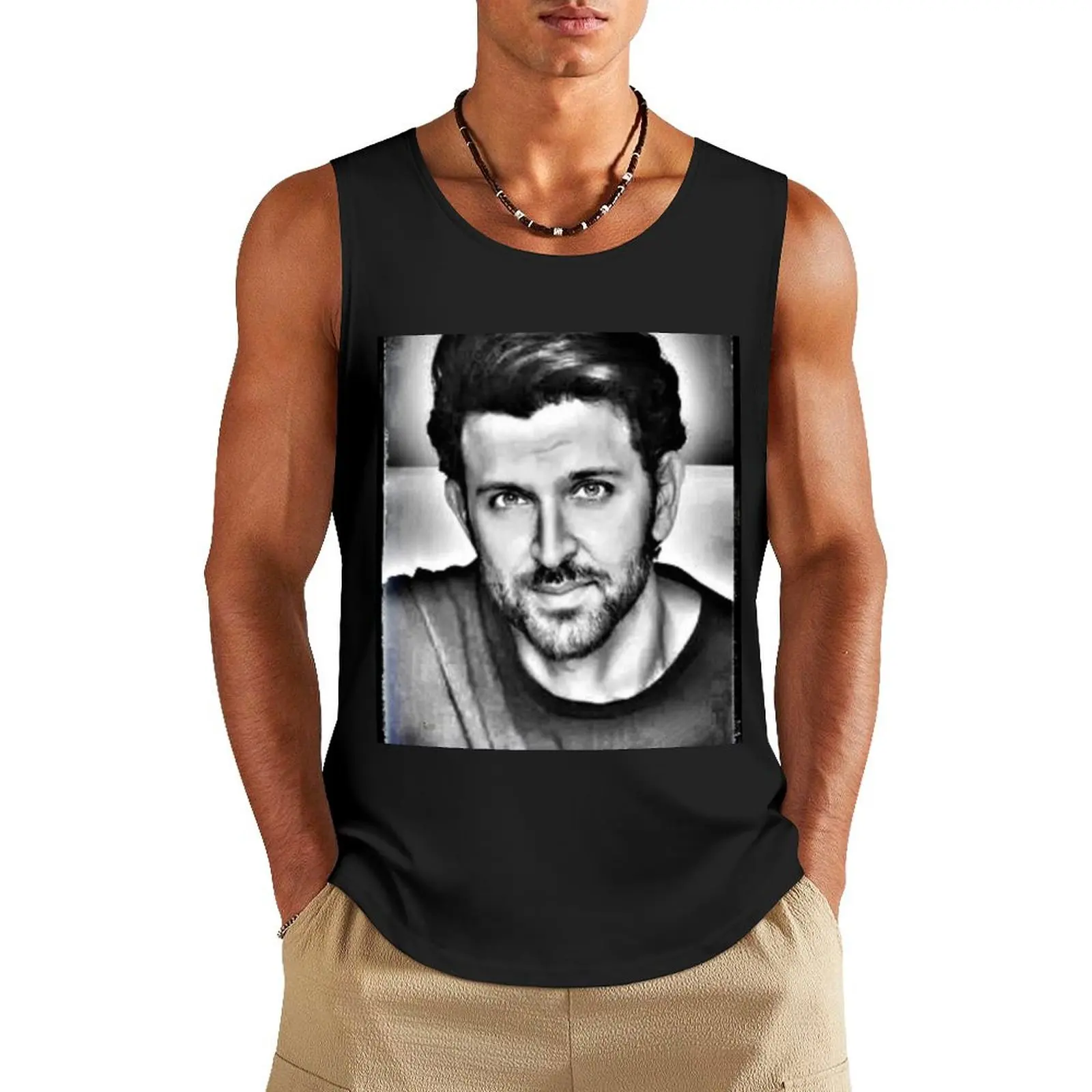 

Hrithik Roshan Tank Top sports suits Male clothes Men's summer vest