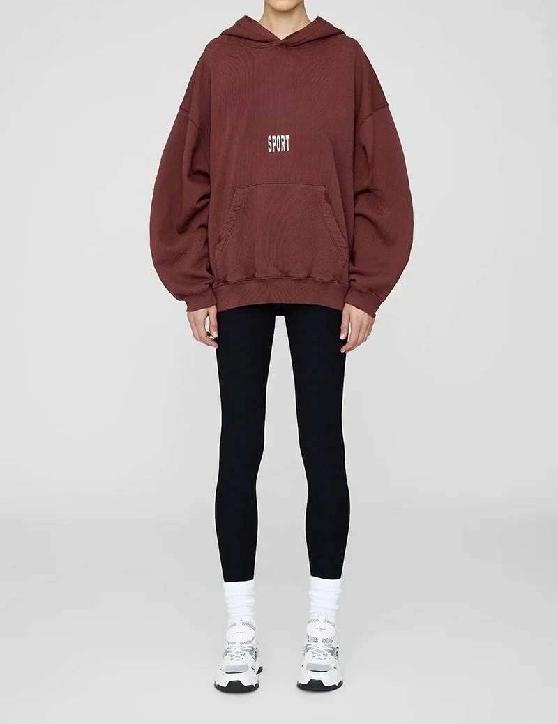 2025 شتاء جديد أمريكا الشمالية المتخصصة AB الكلاسيكية إلكتروني الطباعة الصباغة المقلية اللون القديم غسل المياه المرأة معطف بقلنسوة