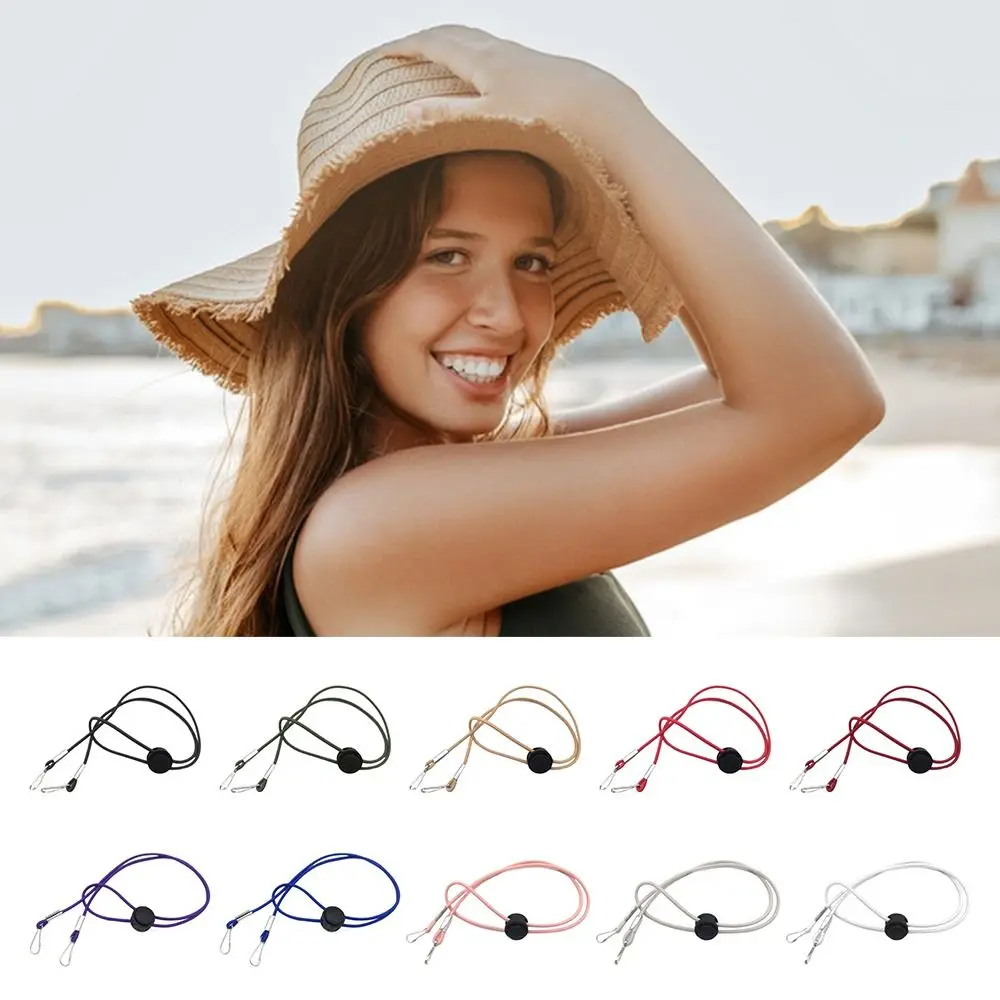 5 Pcs New Anti-drop Windproof Hat Strap Elastic Adjustable Hat Chin Cord Straps Removable Hat Retainer Women
