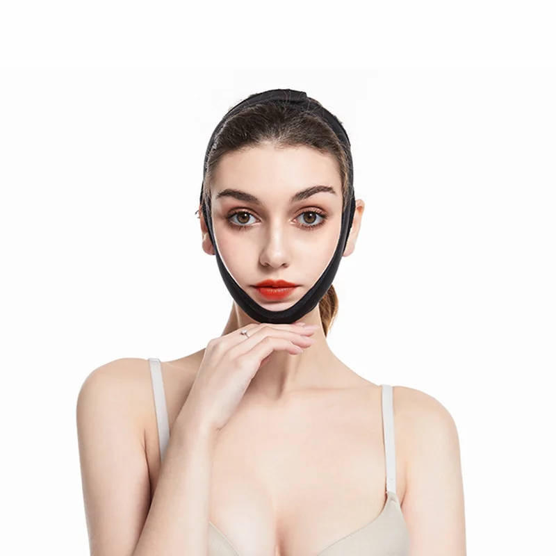 Mascarilla adelgazante Facial, cinturón de Estiramiento Facial, mascarilla de cuello fino, Estiramiento Facial para dormir, Reduce el vendaje de doble mentón, moldeador de cara, cinturón para el cuidado de la piel