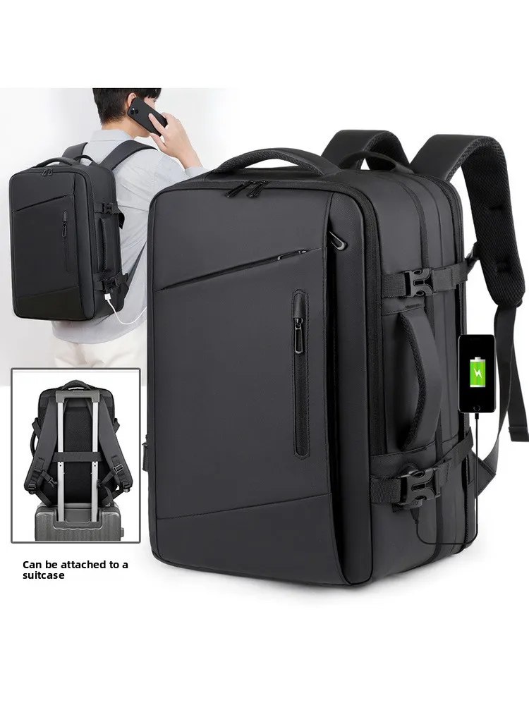 

Men's Large Capaci Bapa 6-Inch Laptop Bag Expandable Travel Busin Trip Bag oulder Bag Casual Simple Sle Canvas ...