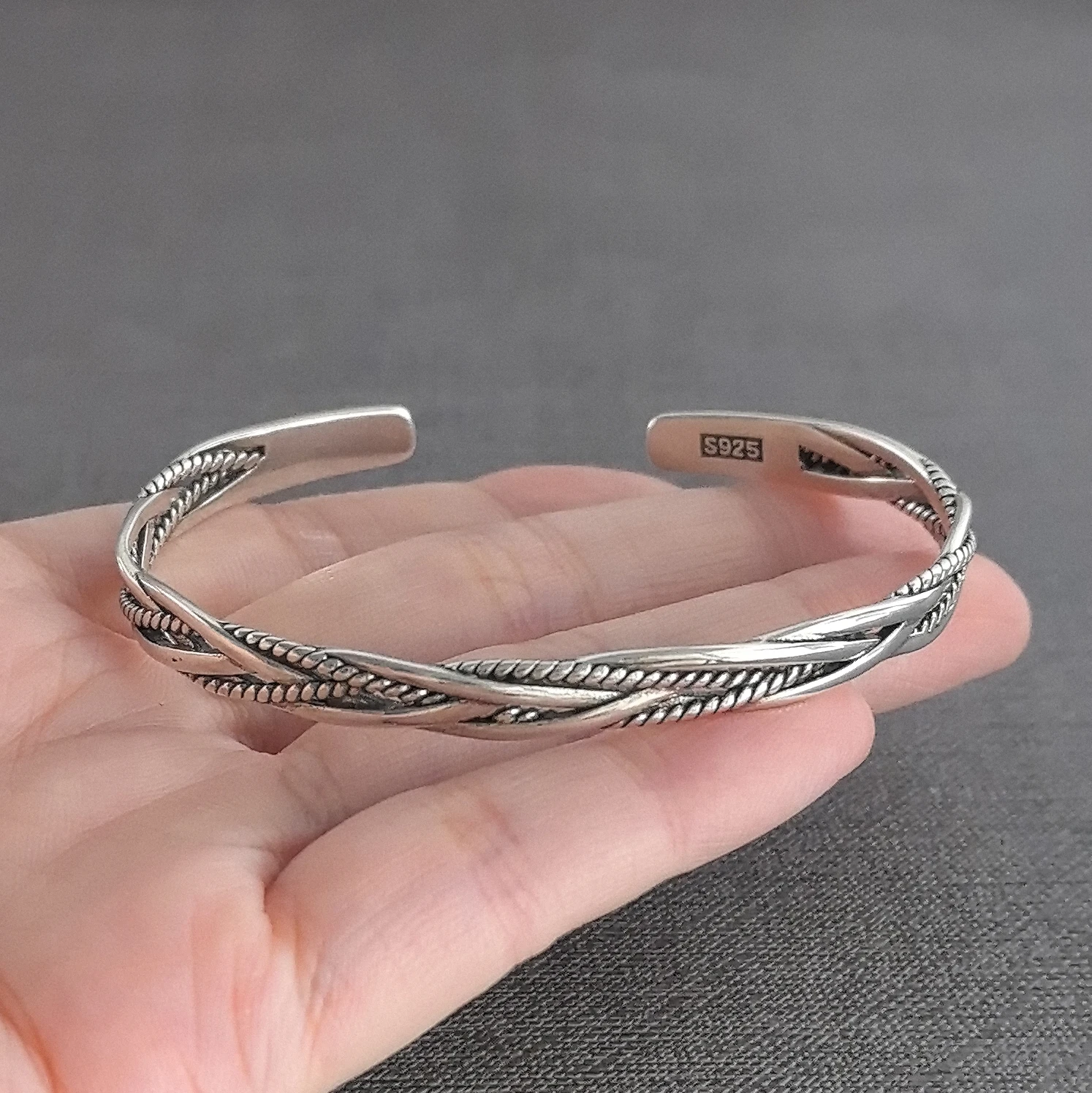 

Браслет VENTFILLE из стерлингового серебра 925 пробы с узором для женщин, в стиле панк, винтажный, нишевый, популярный, минималистичный, модный, ювелирное украшение, подарок, дропшиппинг