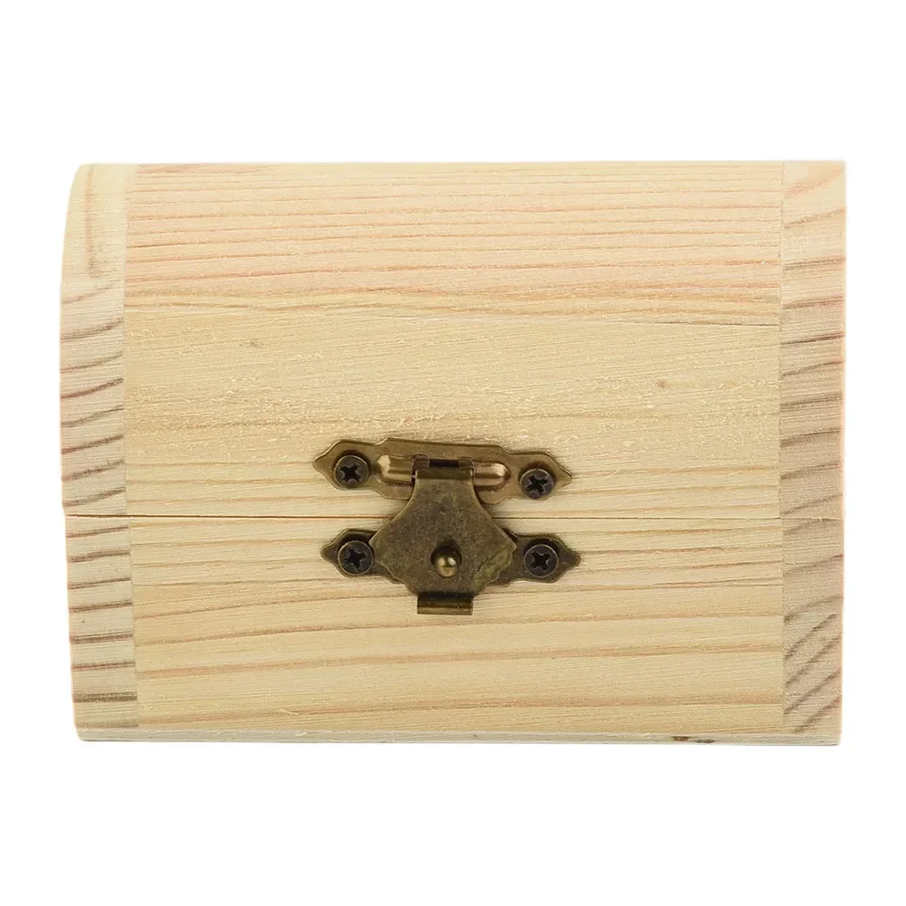 Boxes Wooden Box Wooden box Utility Accessories Trinket Decorate Plain Small/Large Wedding Arched Hinged Boxes