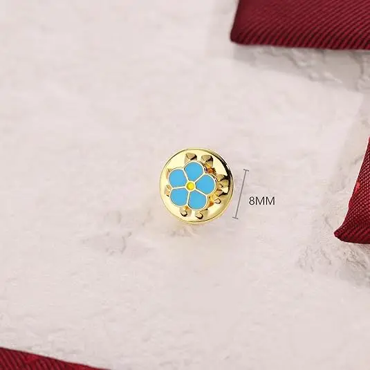 2 PCS Masonic Lapel Pin - Freemason Symbol Badges with Clutch FORGET ME NOT, 0.3\'\'