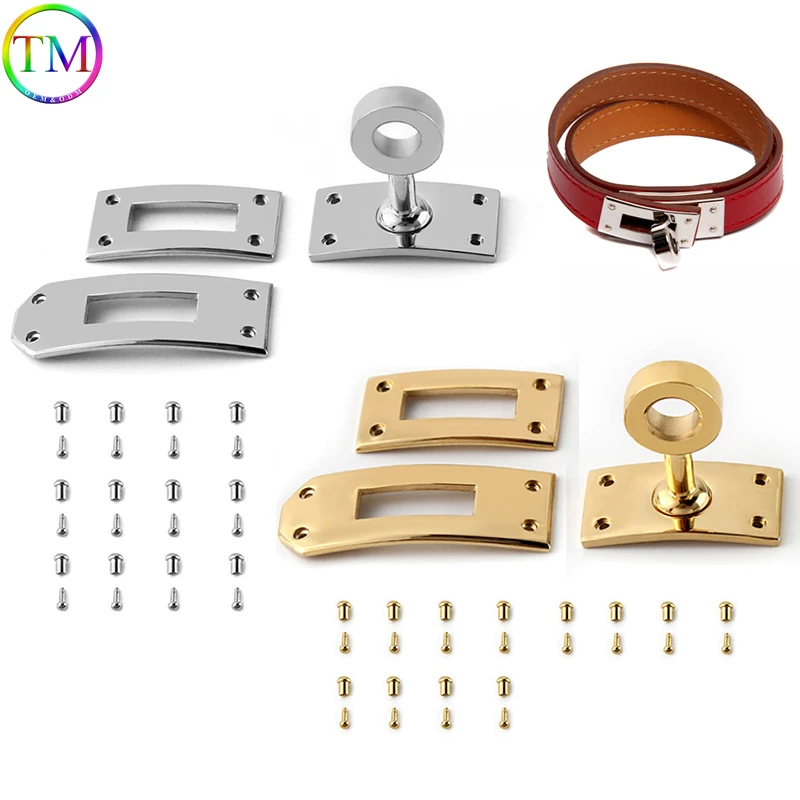 

1/5/10Sets 33x13mm&47x16mm Stainless Steel Metal Bag Turn Twist Lock Clasp Belt Buckle For Bracelet Necklace Handbag Accessories