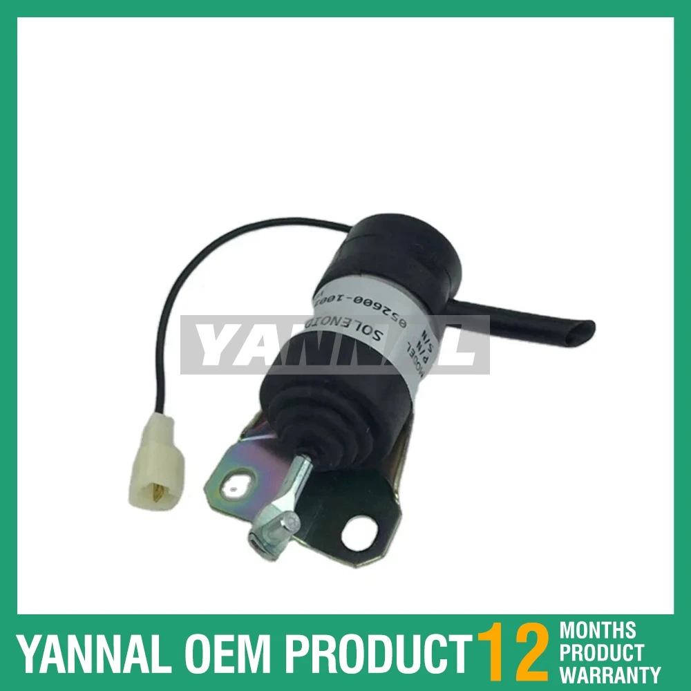 

1-year warranty For Kubota Denso Fuel Shut-Off Solenoid 052600-1001 052600-1000 15471-60010 12V