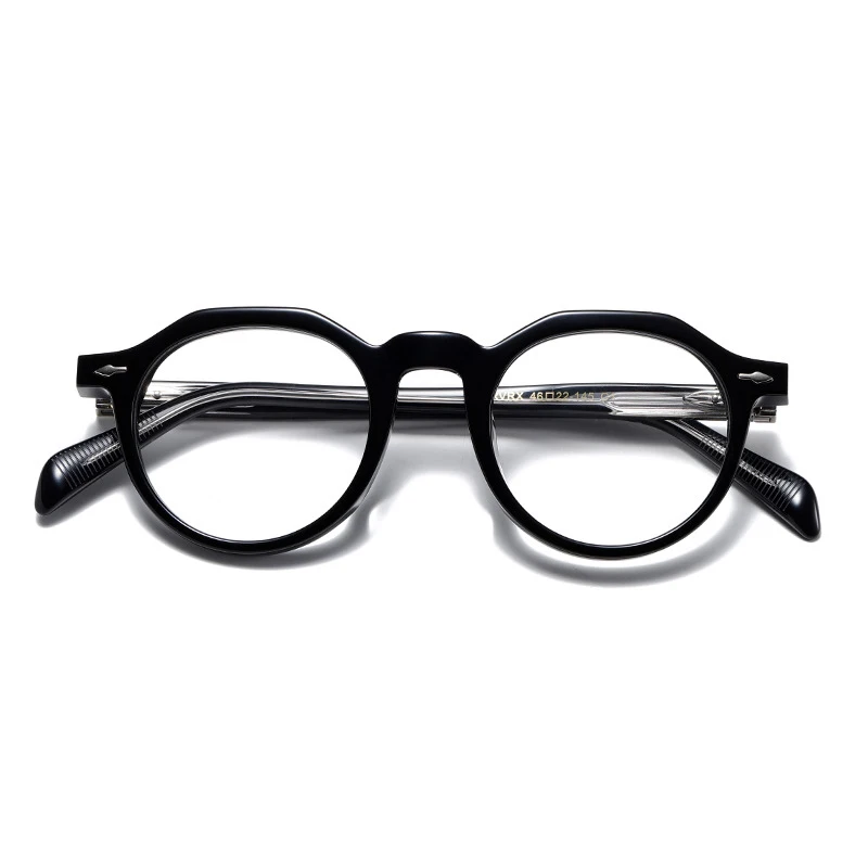 Handmade Oval Round Acetate Glasses Frame Men Women Korea Style Thick Eyeglasses Brand Design luxurious Eyewear Spectacle