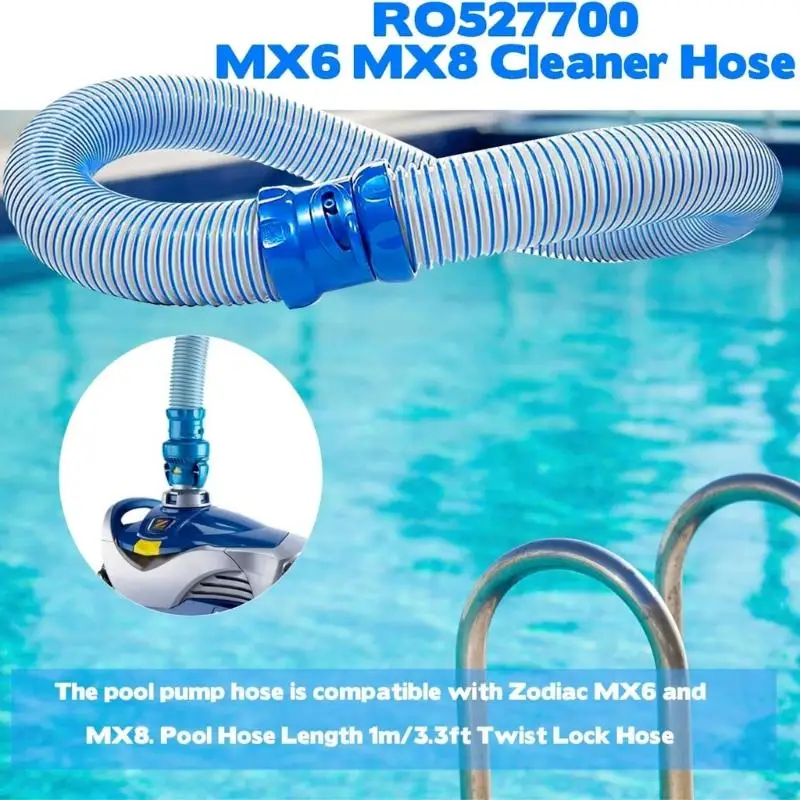 X7XB Pool Vacuum Twist Lock Hose Swimming Pool Vacuum Cleaner Hose for X7 MX6 MX8 Part Easy to Install