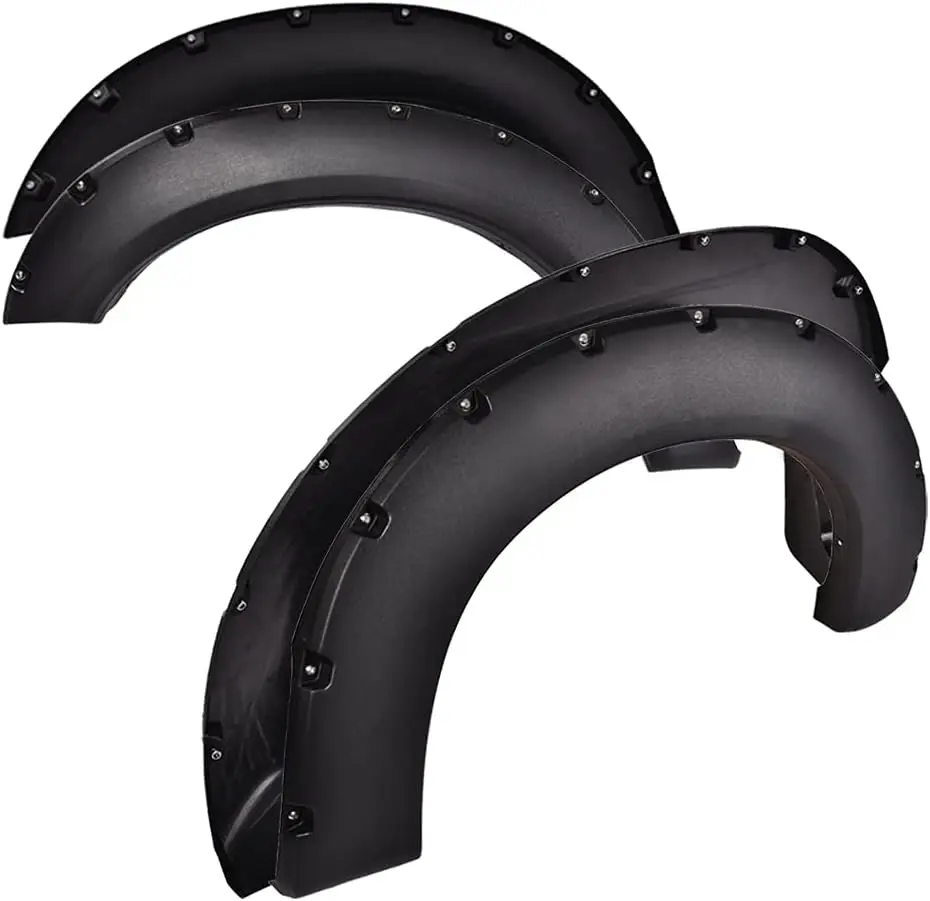 

Расширители крыльев ×4 с заклепками для Ford F250 F350 Super Duty 2011-2016 годов только с кроватью 81,8 дюйма/8,0 дюйма, не подходят для моделей двойного и расширения