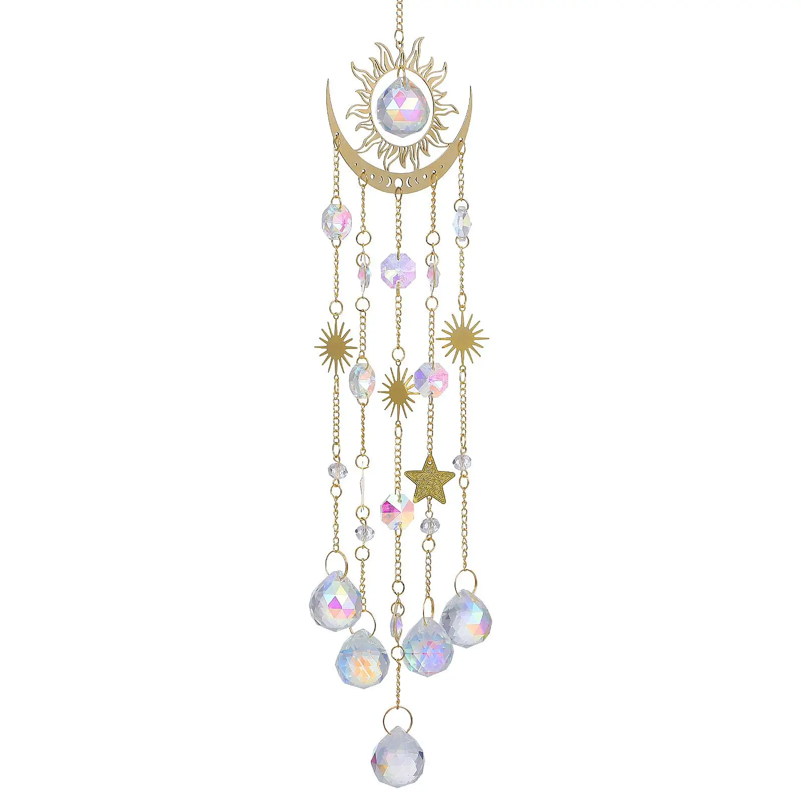 

Crystal Sun Catchers Wind Chime White Decoration Inflatable Mother Indoor Window Hanging Ornament Pendulum Outdoor Space Good